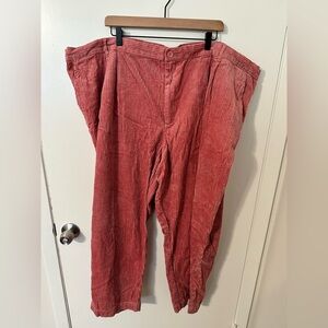 *Never Worn* Rowing Blazers Plus Size Salmon Corduroy Pants